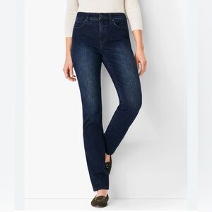 Talbots Simply Flattering High Waist Straight Leg Jeans Size 8P.